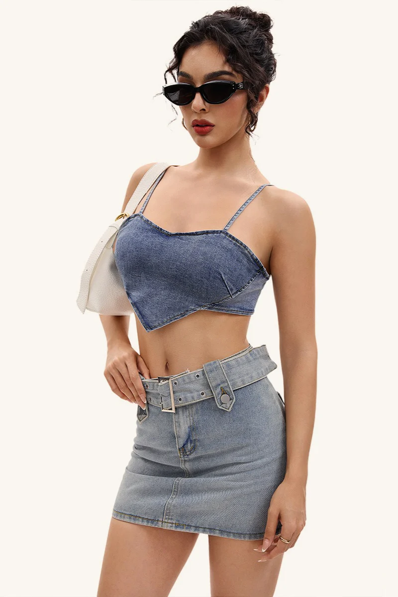 Sexy Heart Halter Backless Crop Top - Image 5