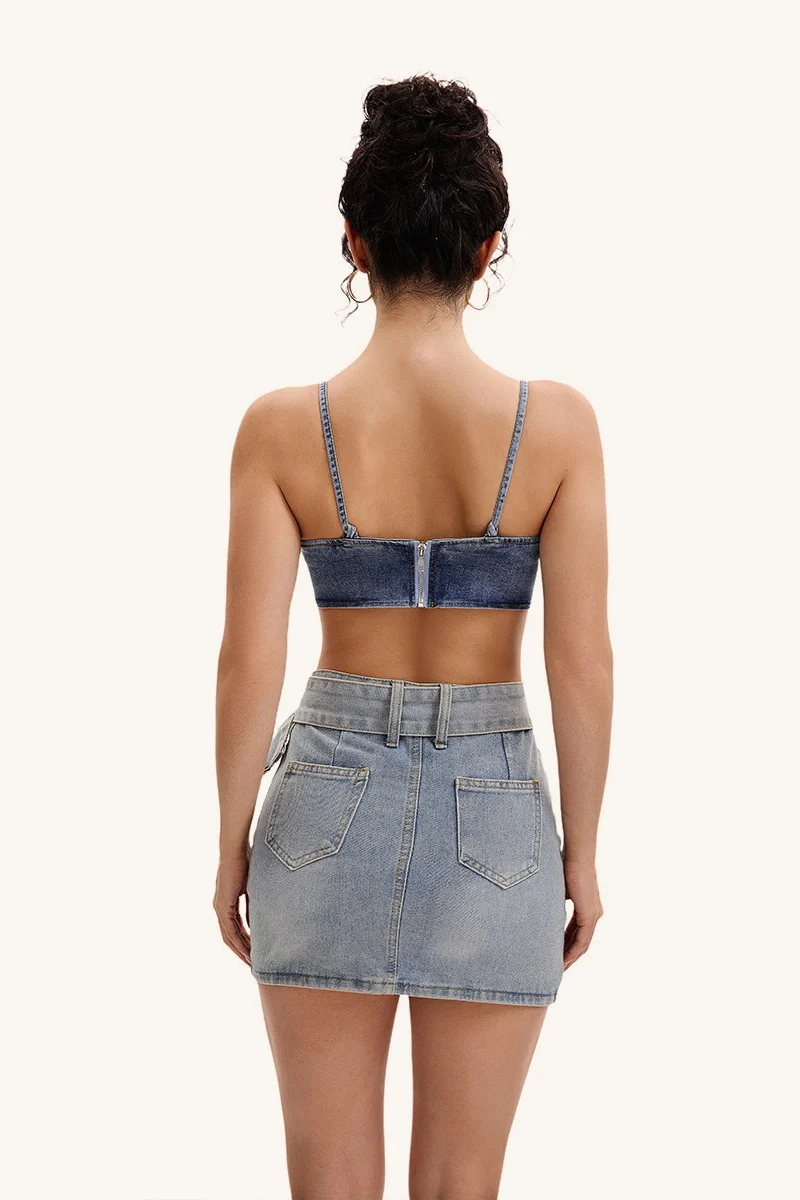 Sexy Heart Halter Backless Crop Top - Image 6