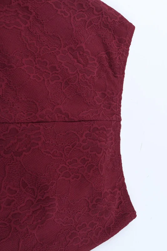 Sexy Lace Ribbon Slim Flare Pants - Image 7