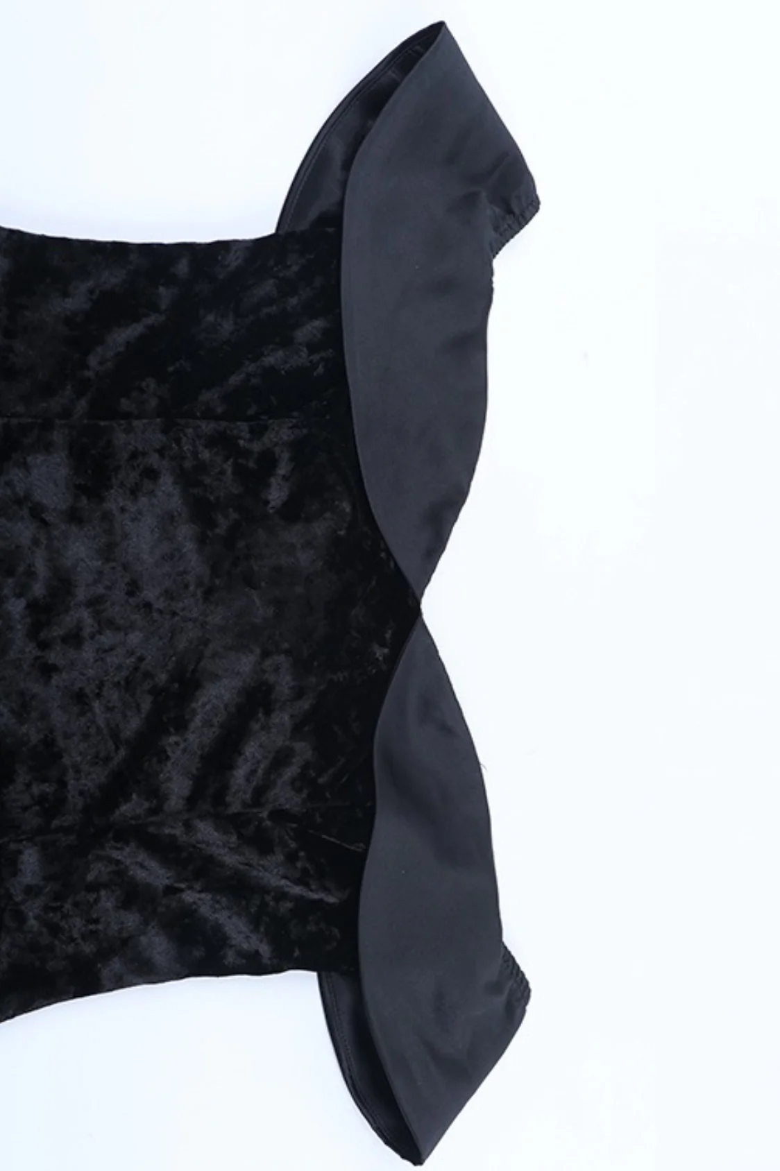 Sexy Off Shoulder Backless Velvet Bodycon Mini Dress - Image 5