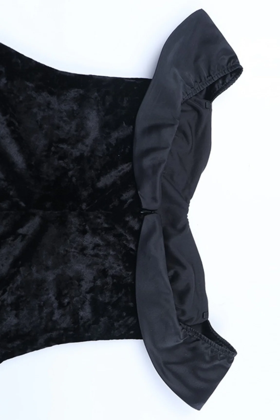 Sexy Off Shoulder Backless Velvet Bodycon Mini Dress - Image 6