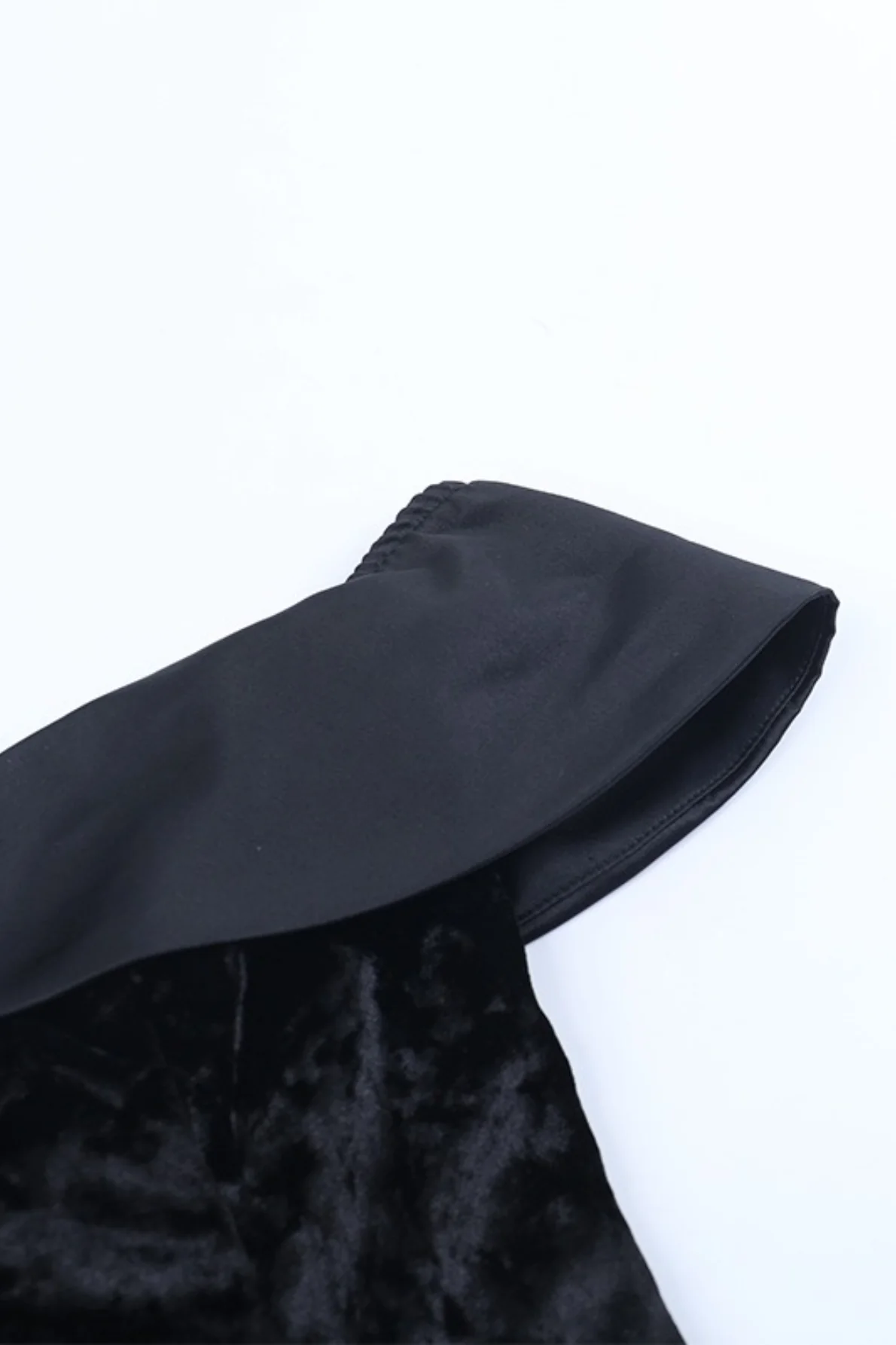 Sexy Off Shoulder Backless Velvet Bodycon Mini Dress - Image 7
