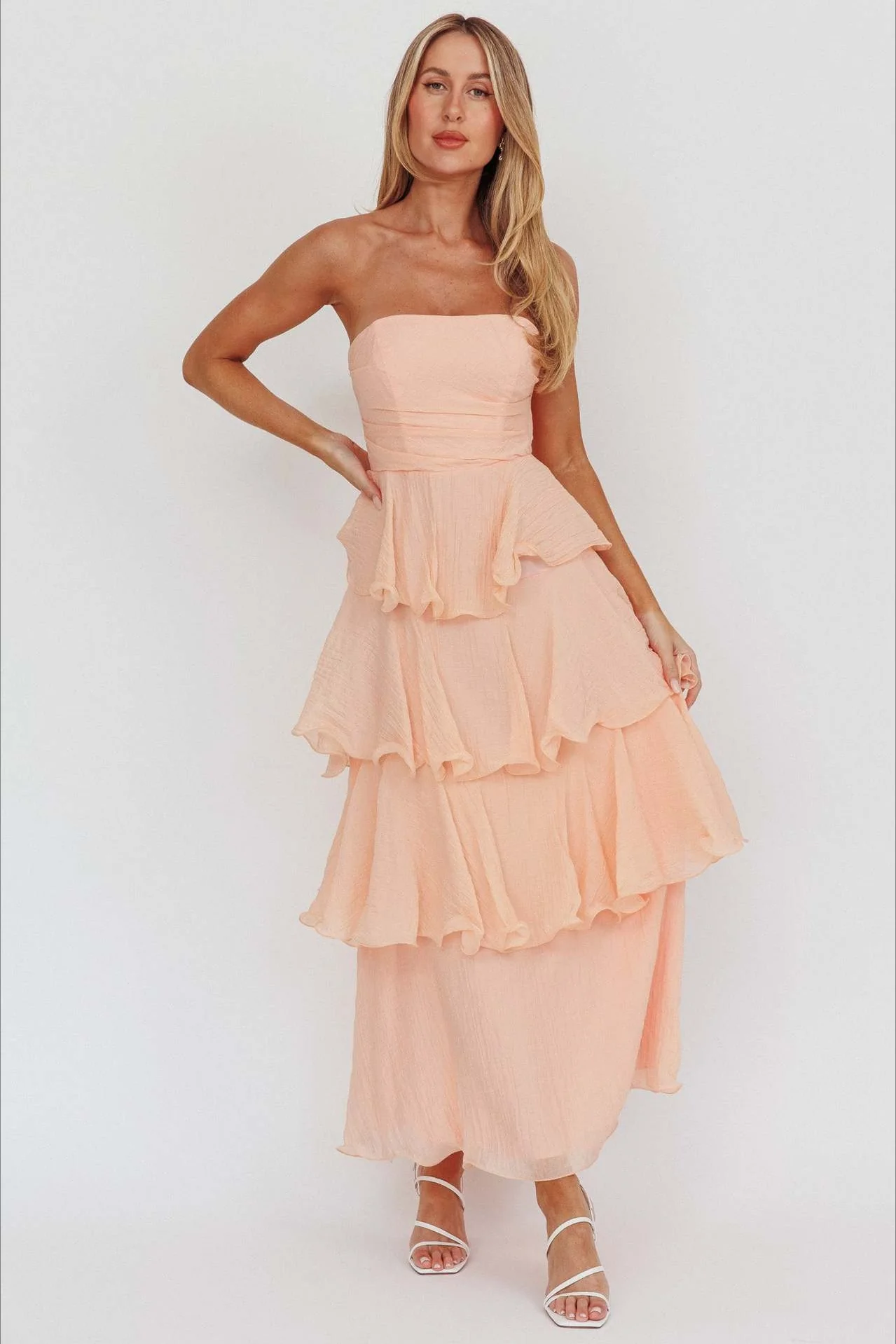 Sexy Slim Fit Strapless Backless Ruffled Prom Dress - Image 21