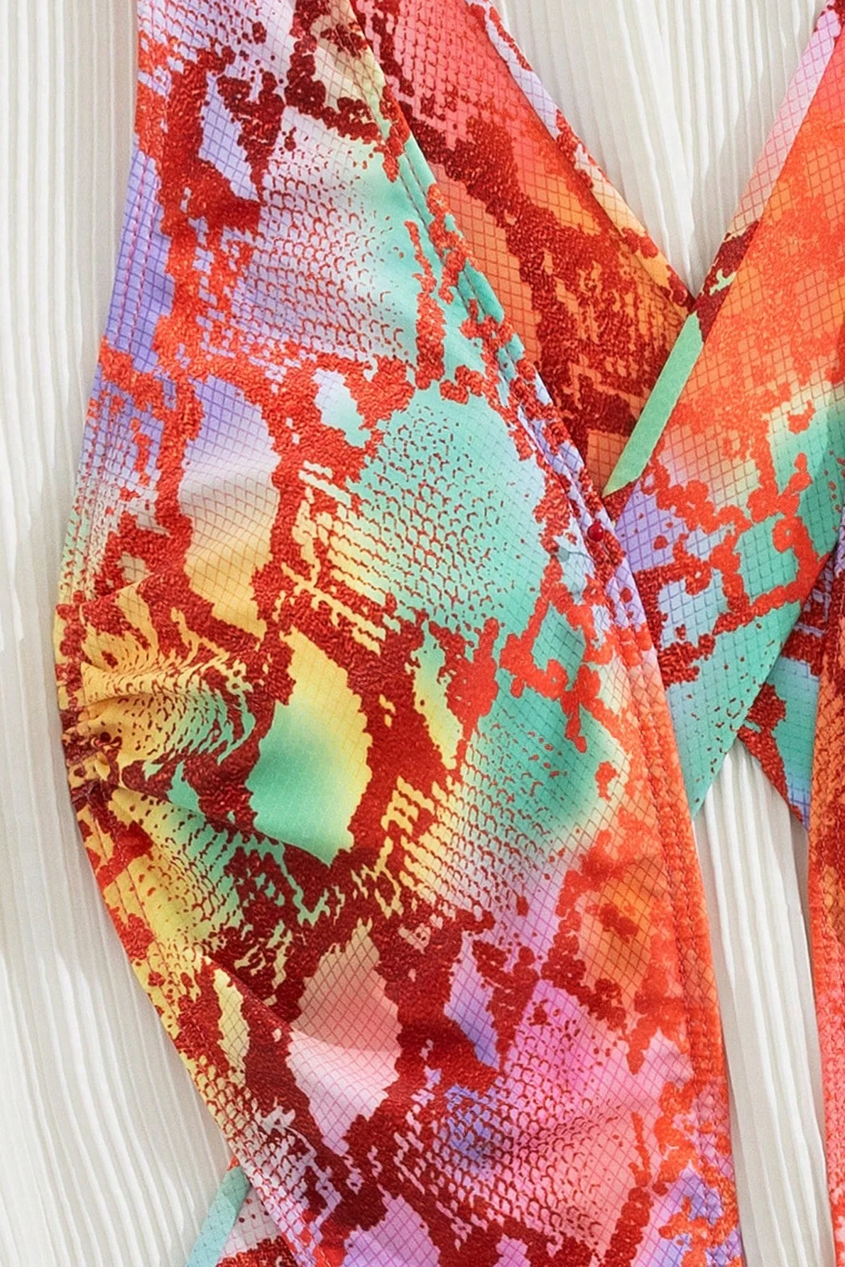 Sexy Snakeskin Print Cutout One Piece Swimwear - Image 7