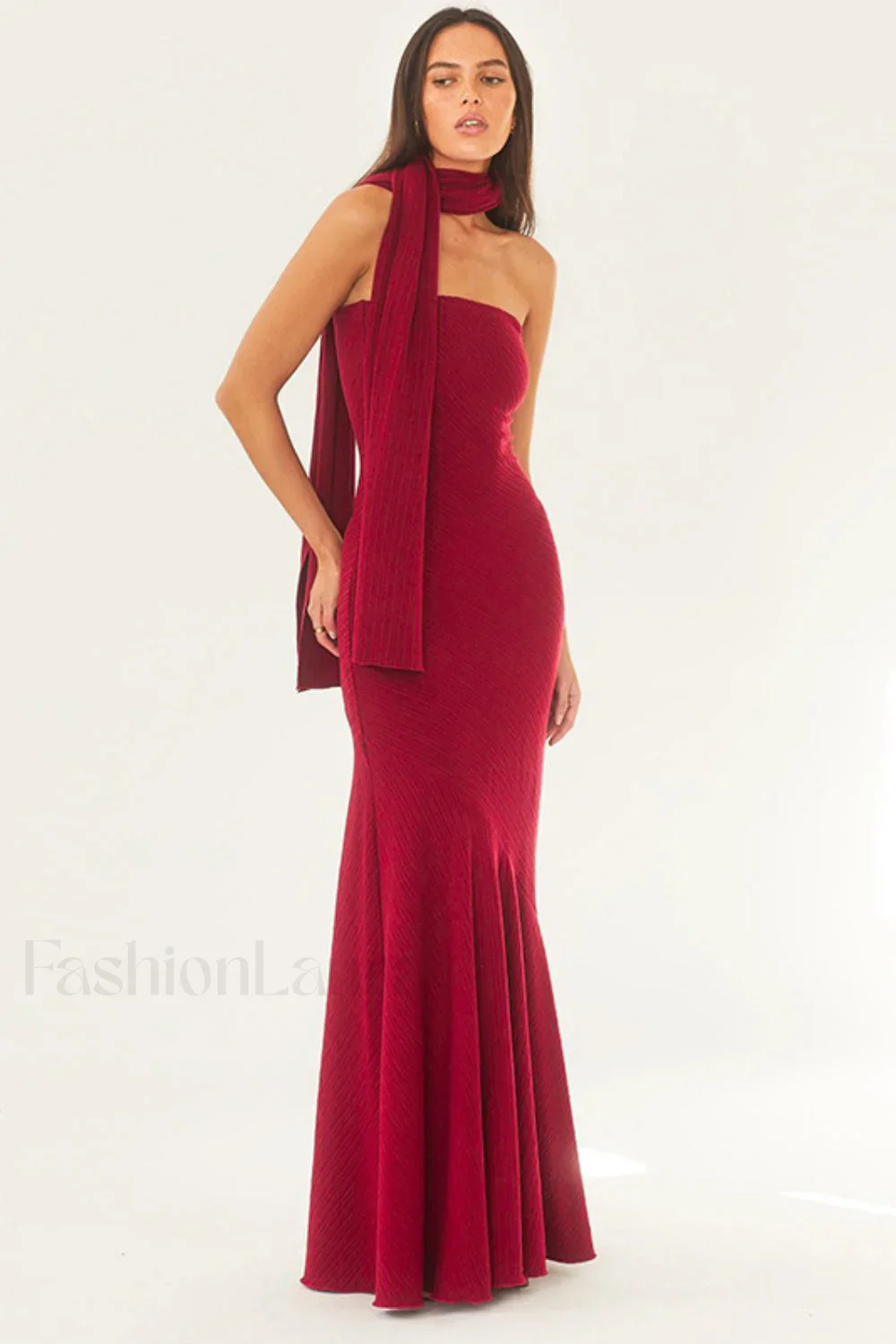 Sexy Strapless Mermaid Maxi Dress - Image 10