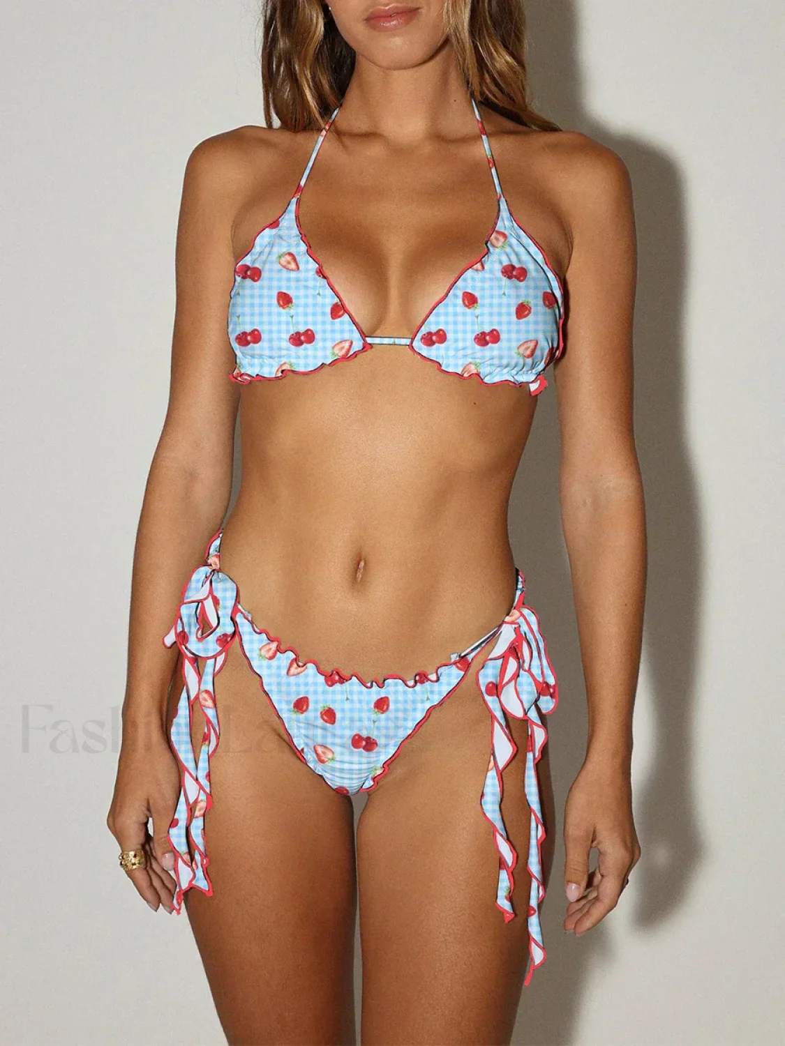 Sexy Tie-Up Halter Bikini Set - Image 8