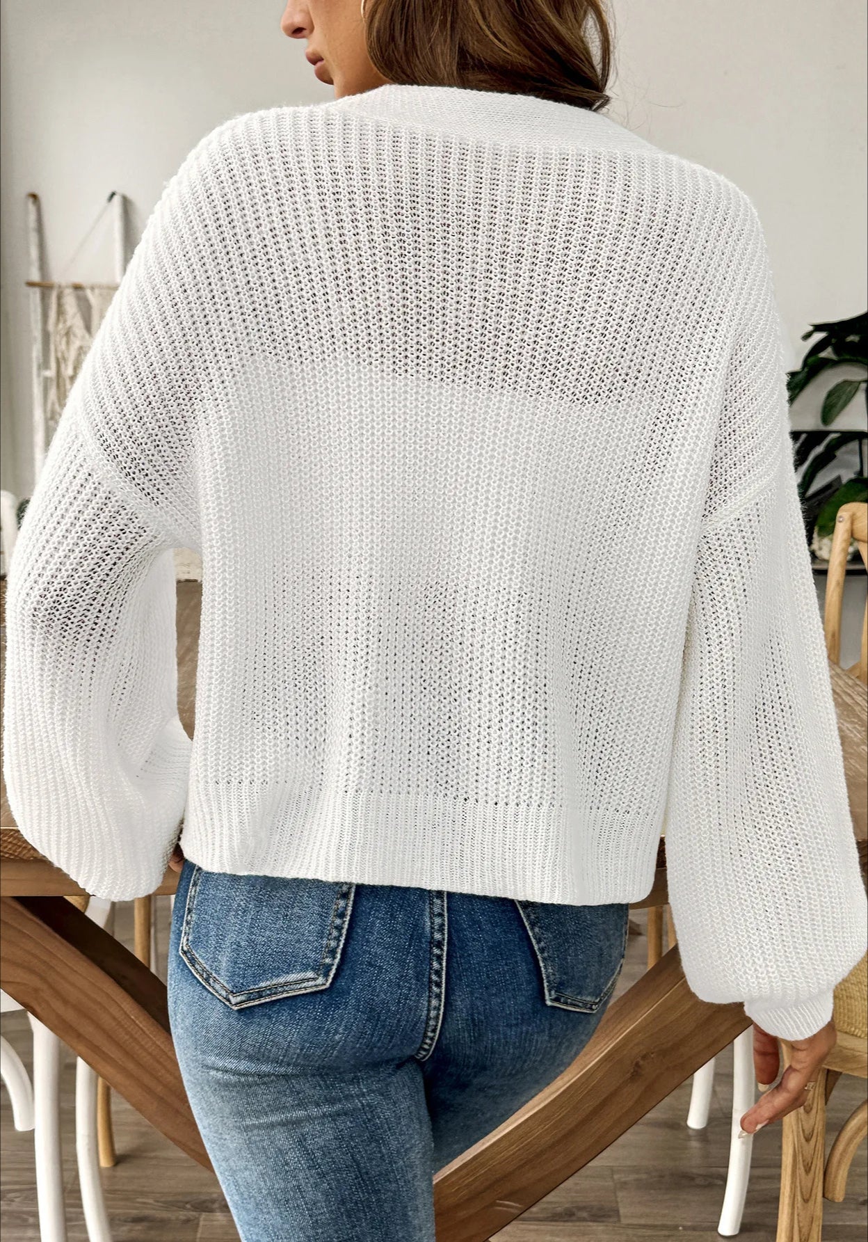 Short Knit Long Sleeve Cardigans - Image 13