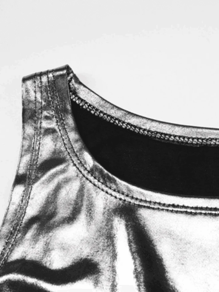 Side Tie Cropped Tank Top - Image 8