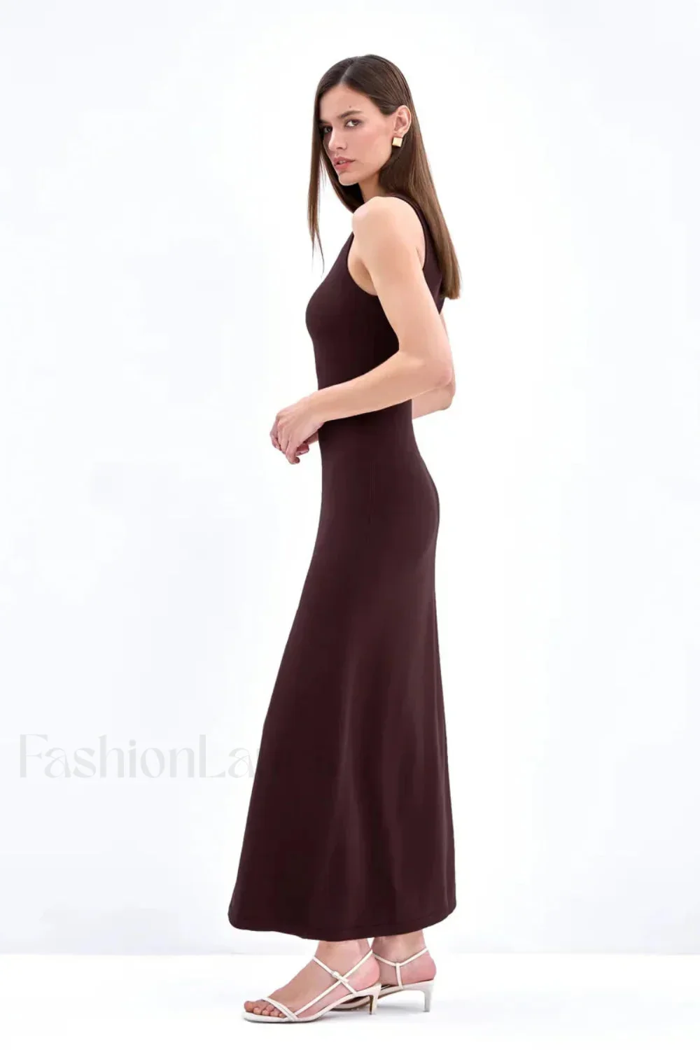 Sleeveless Split Bodycon Work Dress - Image 33