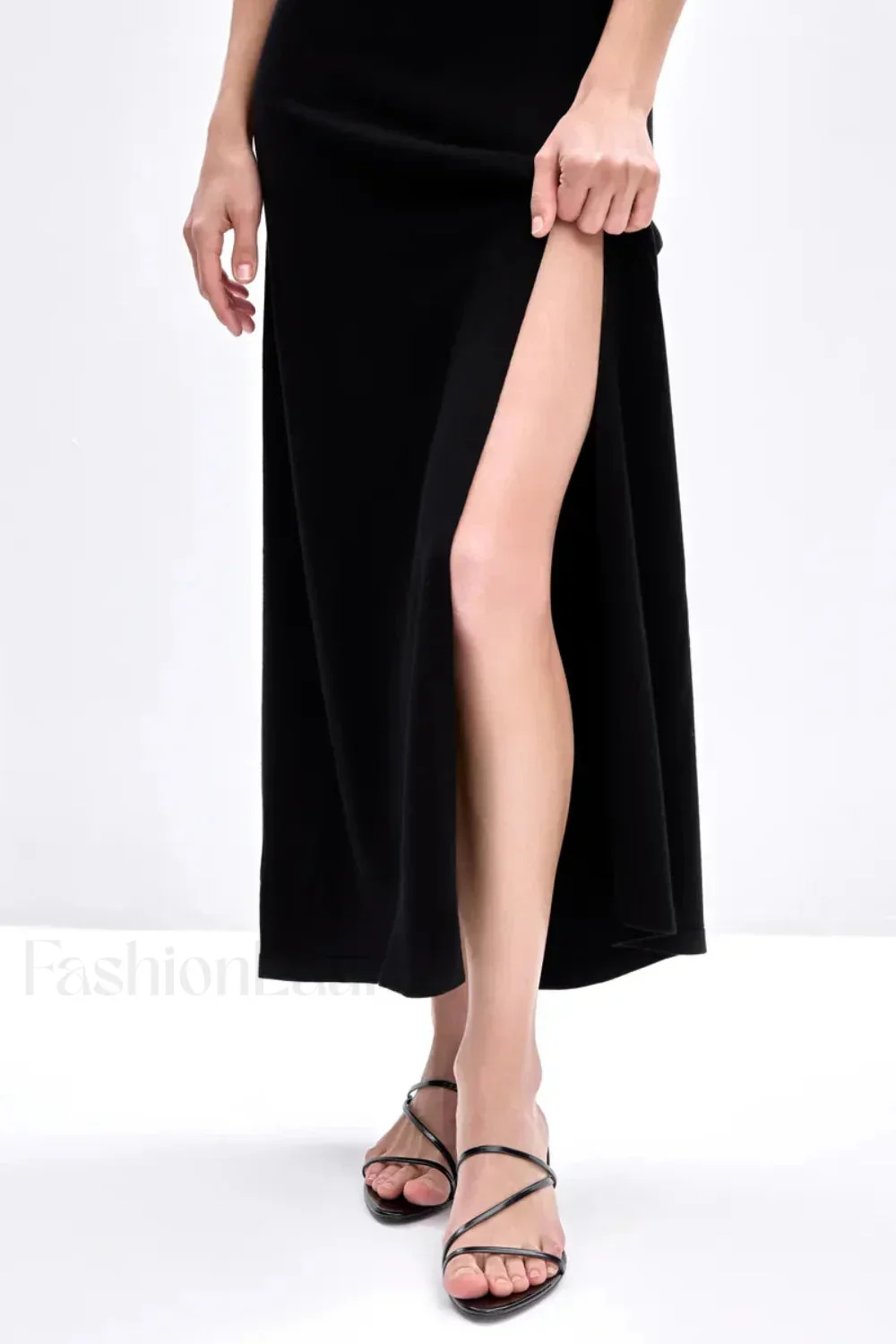 Sleeveless Split Bodycon Work Dress - Image 38