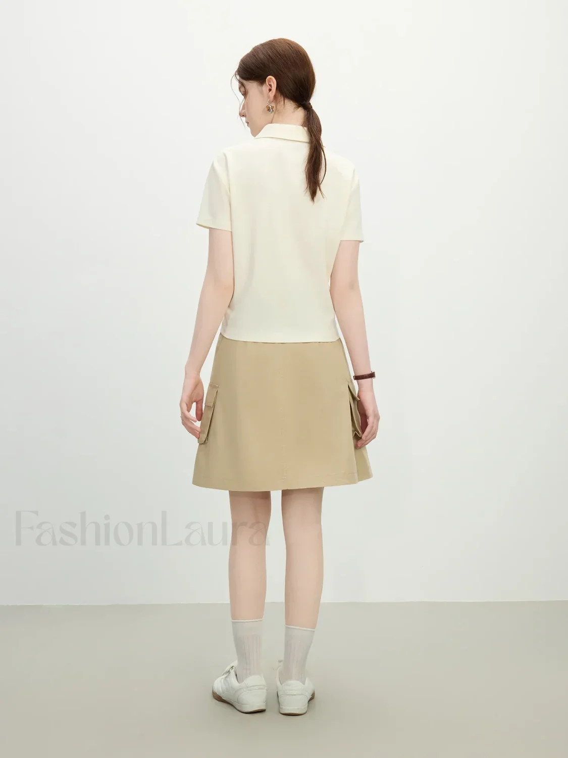 Slim Polo Collar Short Sleeve T-Shirt - Image 4