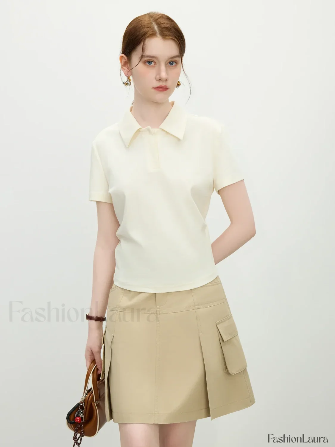 Slim Polo Collar Short Sleeve T-Shirt - Image 8