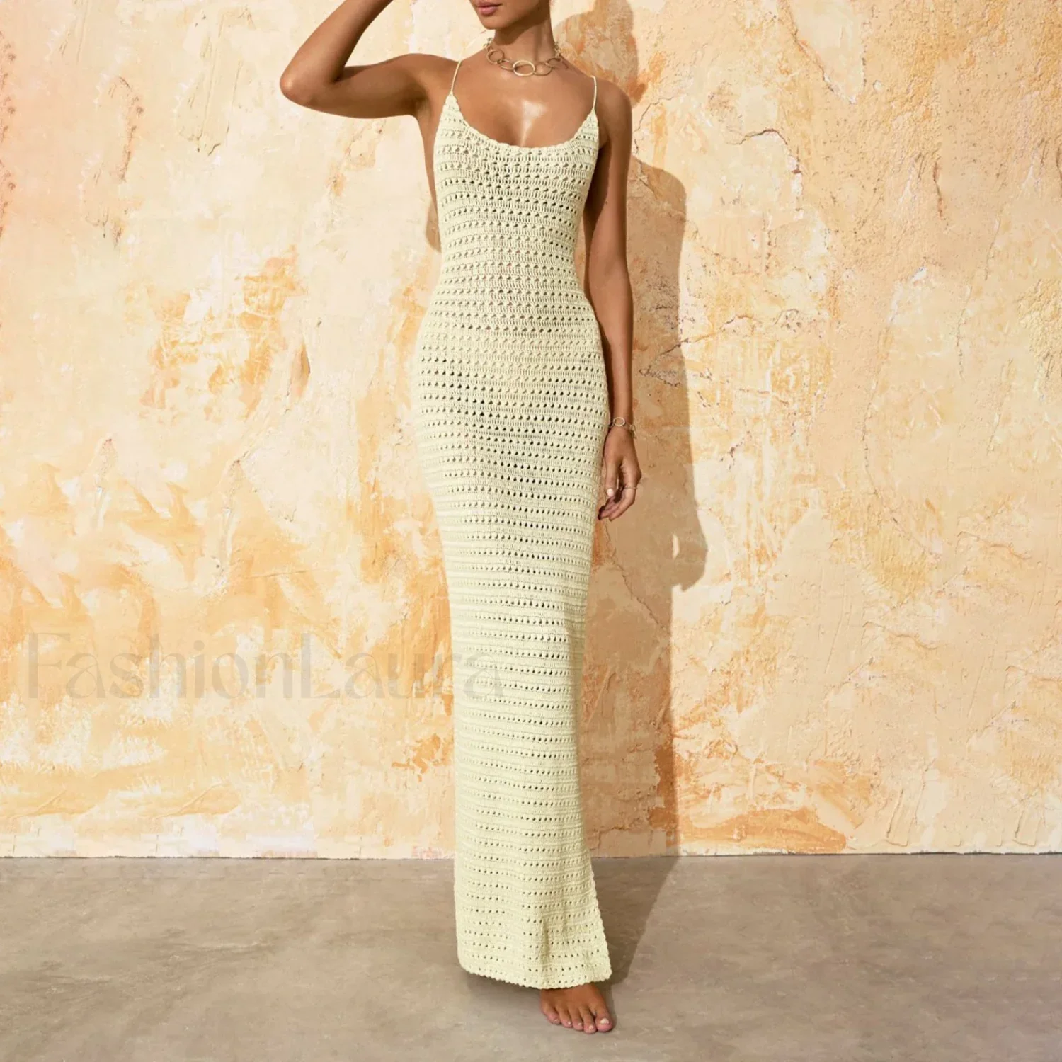 Slit Bodycon Knit Maxi Cover Up - Image 5