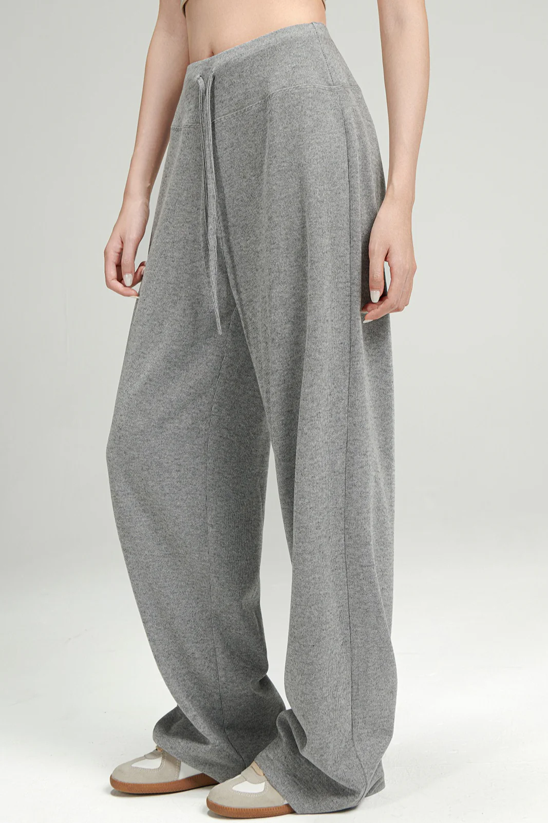 Soft Draping Lounge Knit Pants - Image 2
