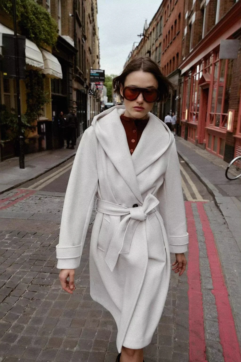 Soft Hooded Loose Fit Casual Overcoat