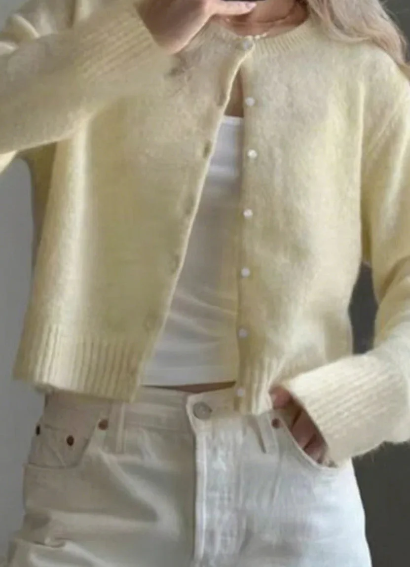 Soft Knit Solid Color Cardigan - Image 11