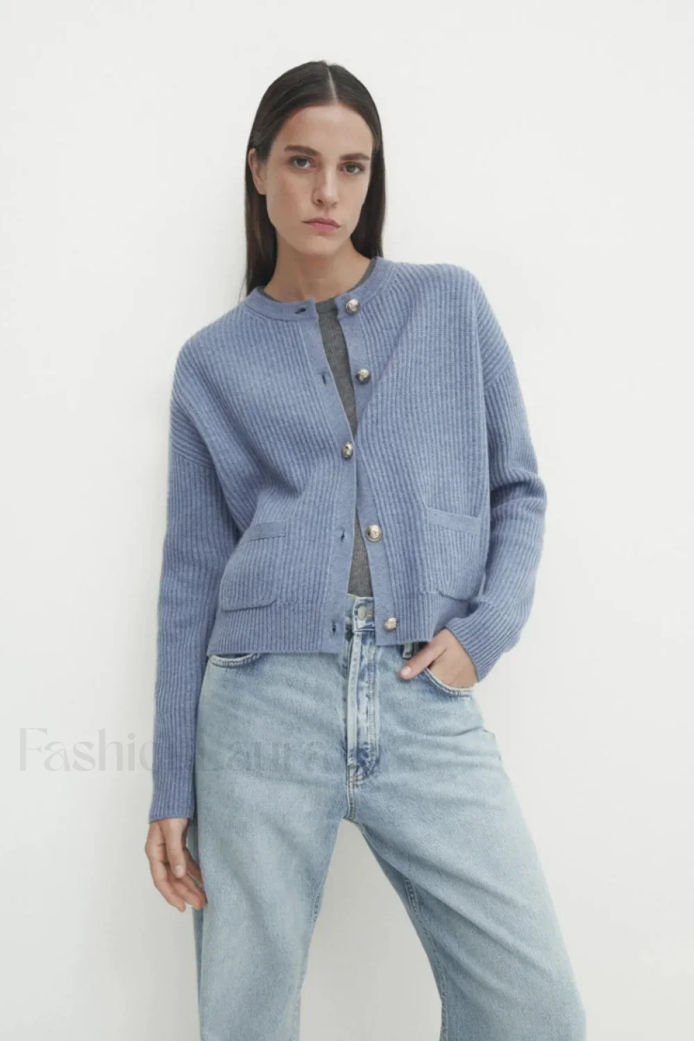 Soft Knit Tweed Style Cardigan