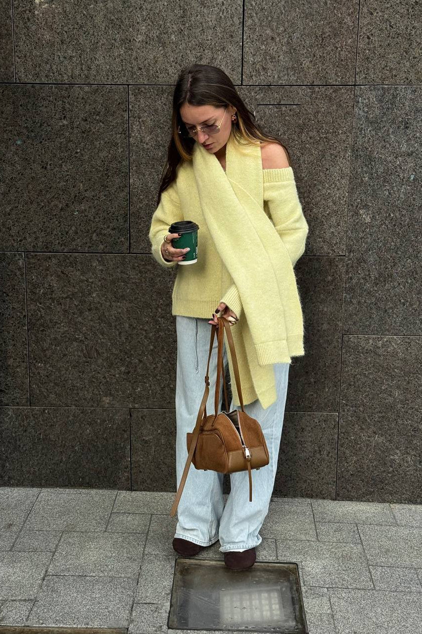 Soft Wool Oversized Pullover Sweater - Image 3