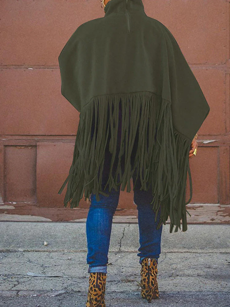 Solid Fringed Suede Top - Image 16