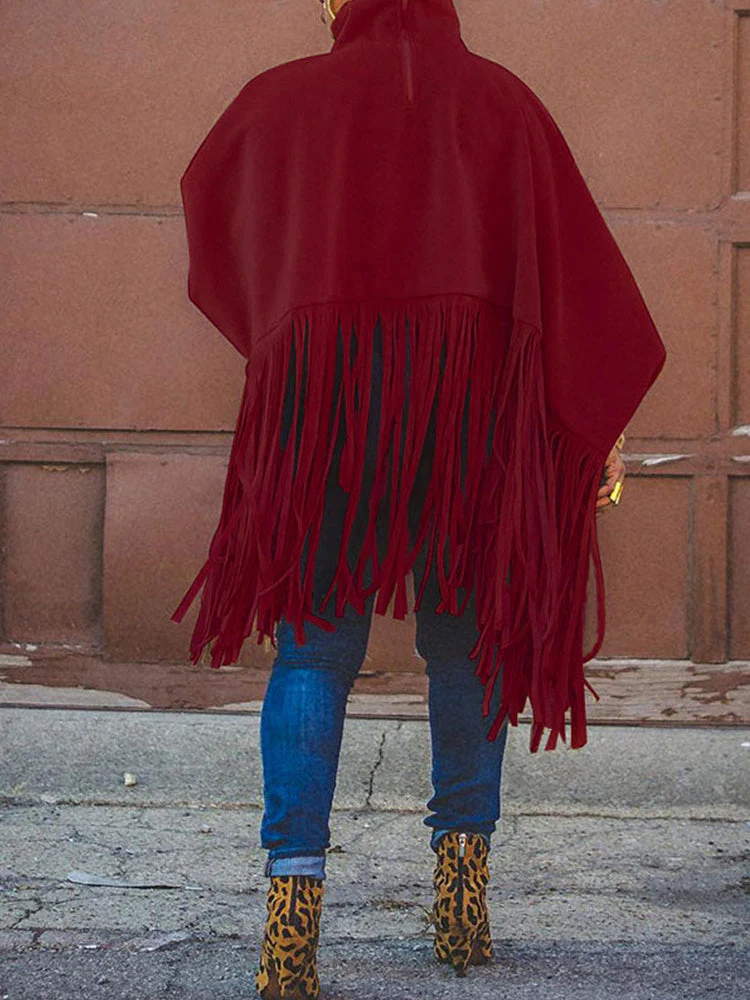 Solid Fringed Suede Top - Image 41