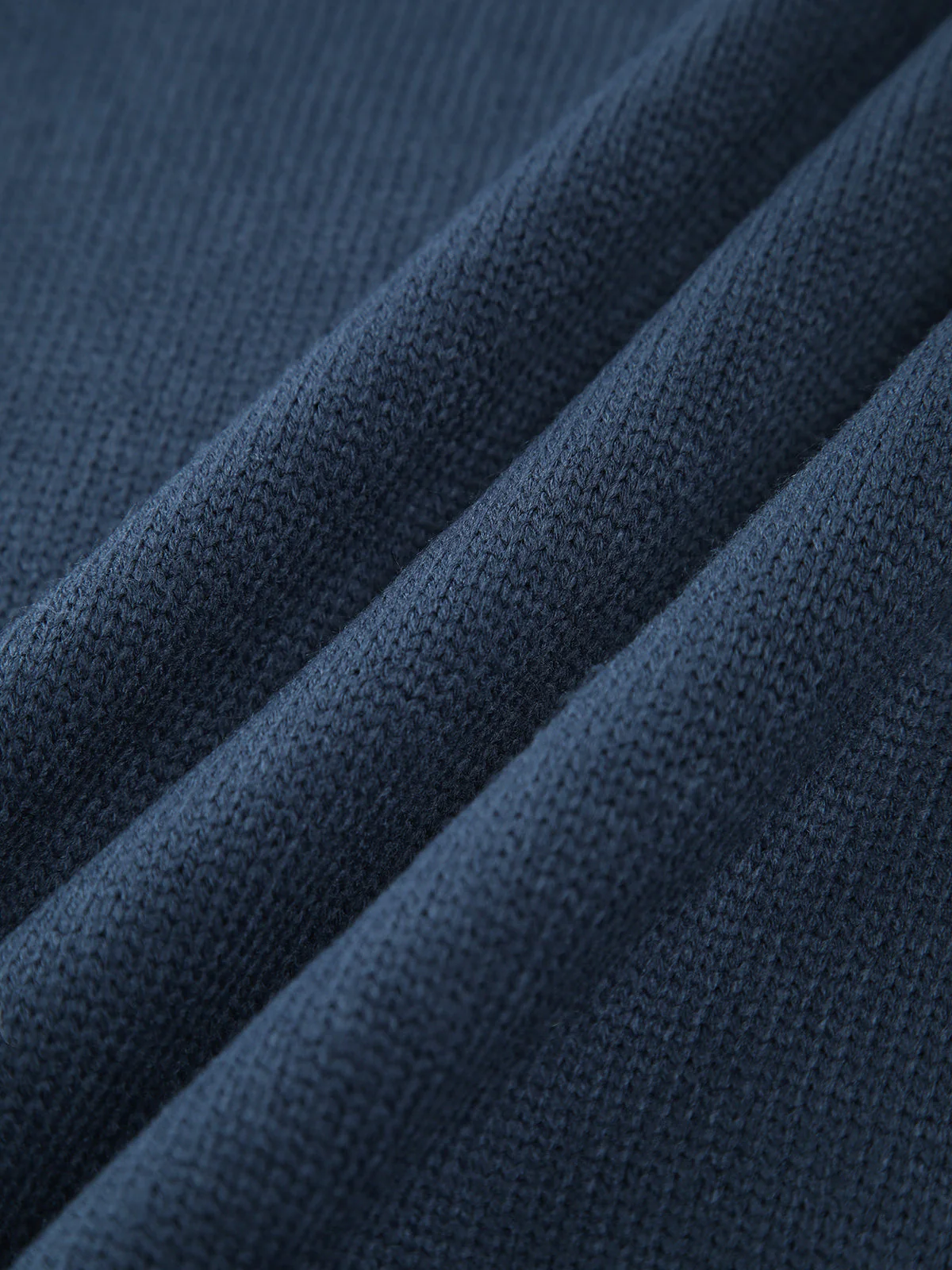Solid High Graceful Neck Knit Sweater - Image 8