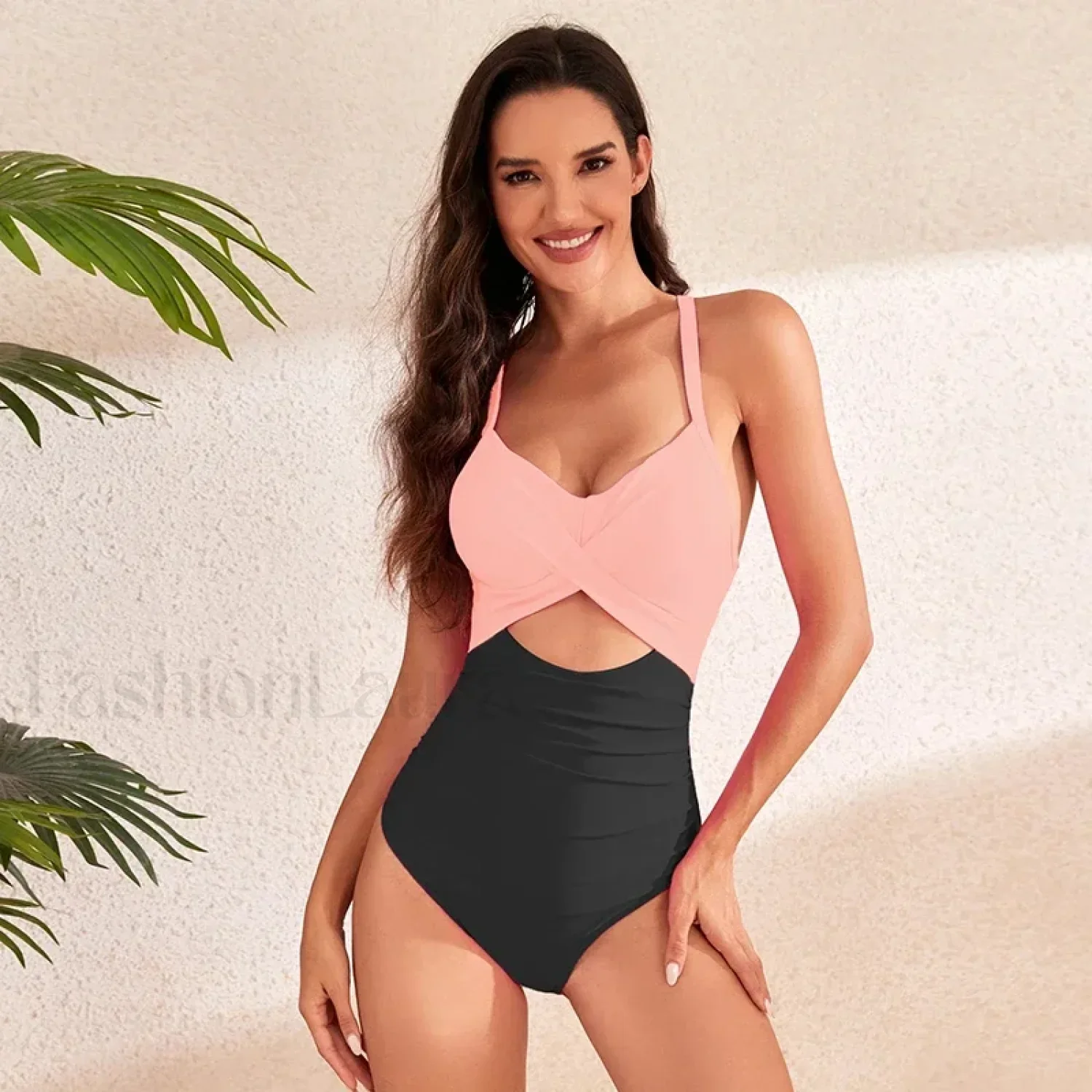 Solid Hollow Out Cross Hard Cup One Piece - Image 9