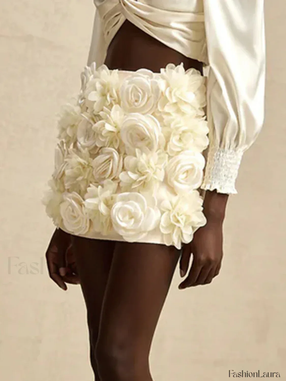 Spliced Appliques Party Skirt - Image 16