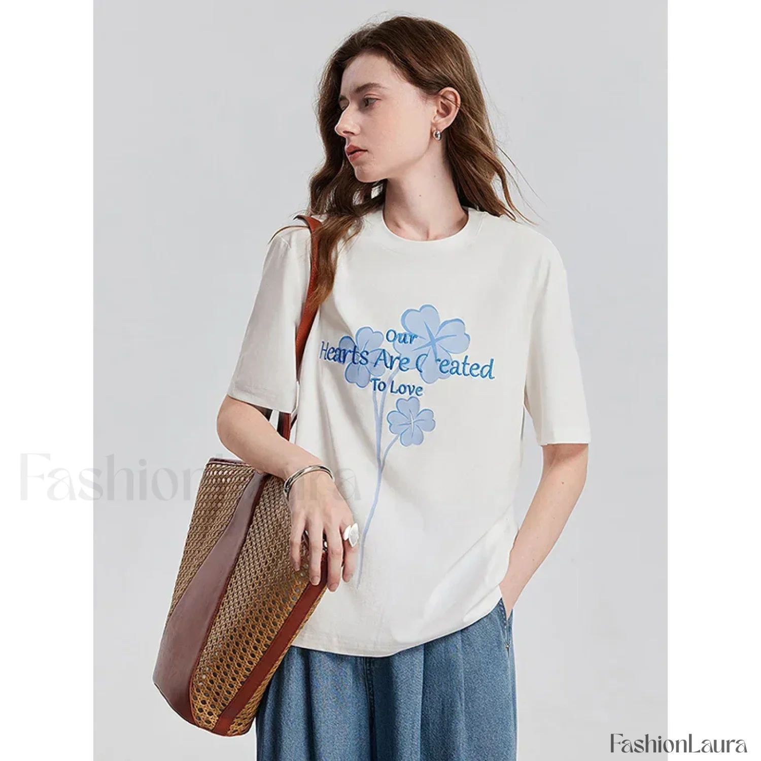 Spring New Casual Loose Cotton T-Shirt - Image 12