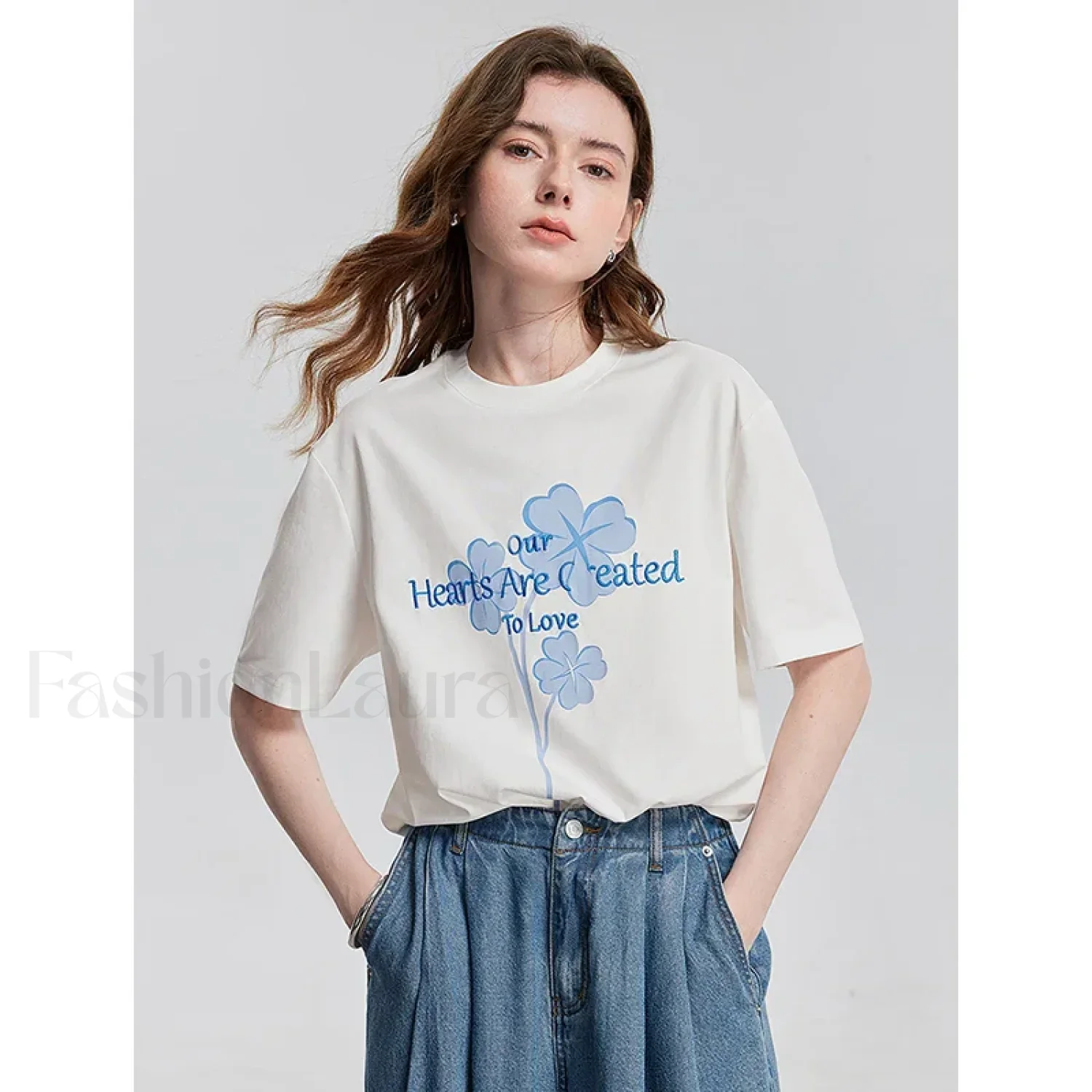 Spring New Casual Loose Cotton T-Shirt - Image 2