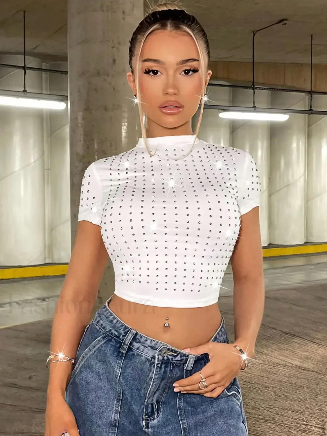 Spring Summer Sweet Spice Girl Slimming Crop Top - Image 8
