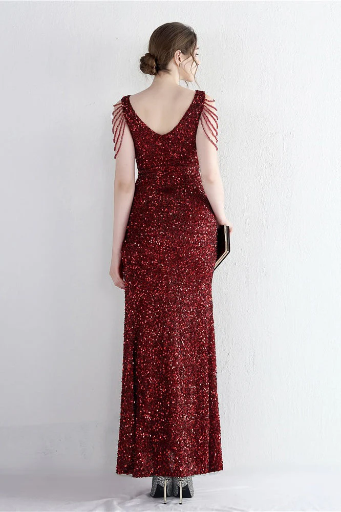 Statement Bead Mermaid Gown Formal Dress - Image 18