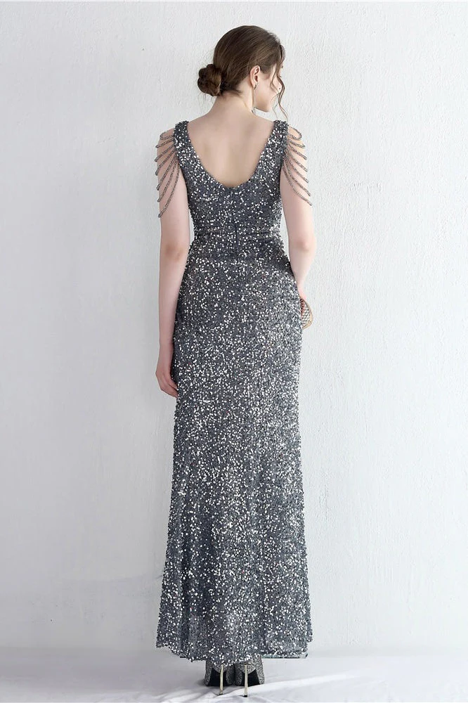 Statement Bead Mermaid Gown Formal Dress - Image 24