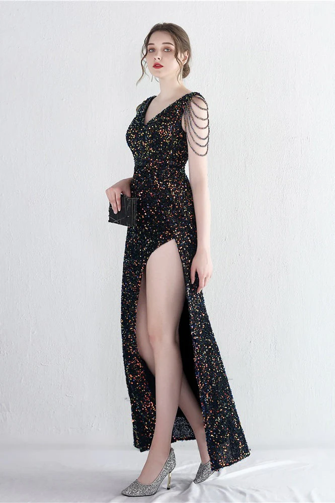Statement Bead Mermaid Gown Formal Dress - Image 5
