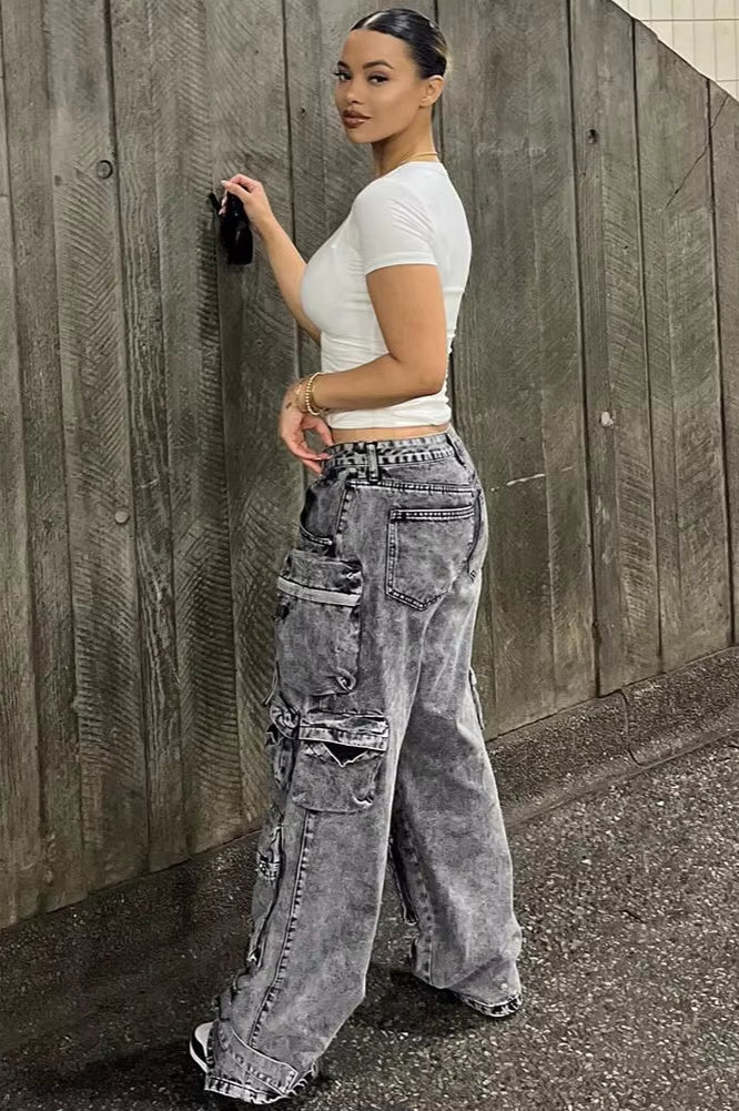 Straight Leg Utility Cargo Pants - Image 13