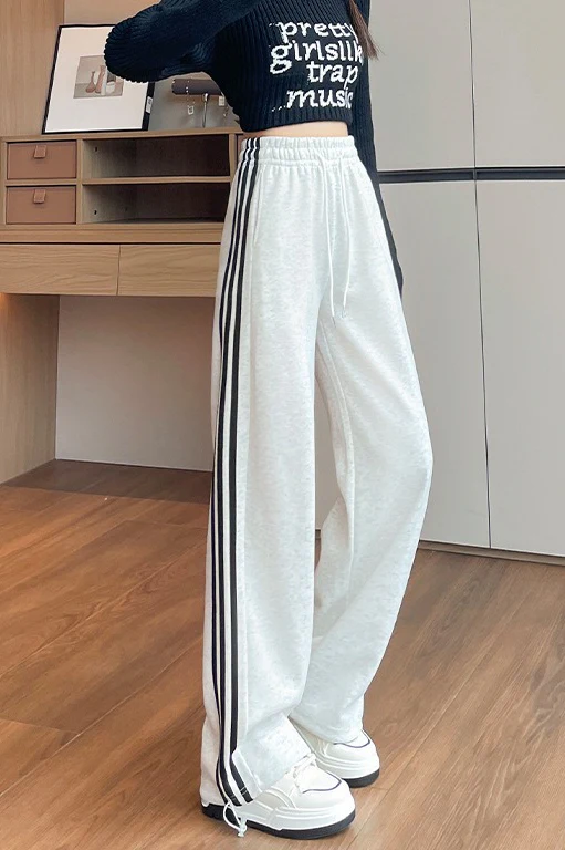 Straight Wide Leg Knit Pants - Image 3