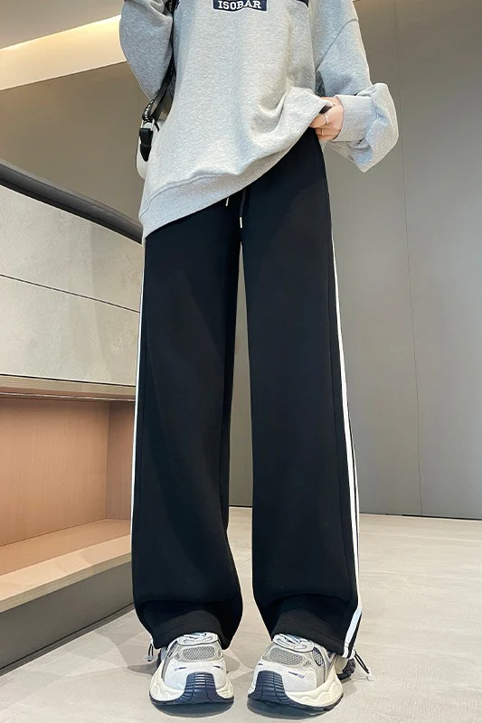 Straight Wide Leg Knit Pants - Image 4