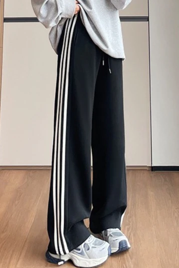 Straight Wide Leg Knit Pants - Image 5