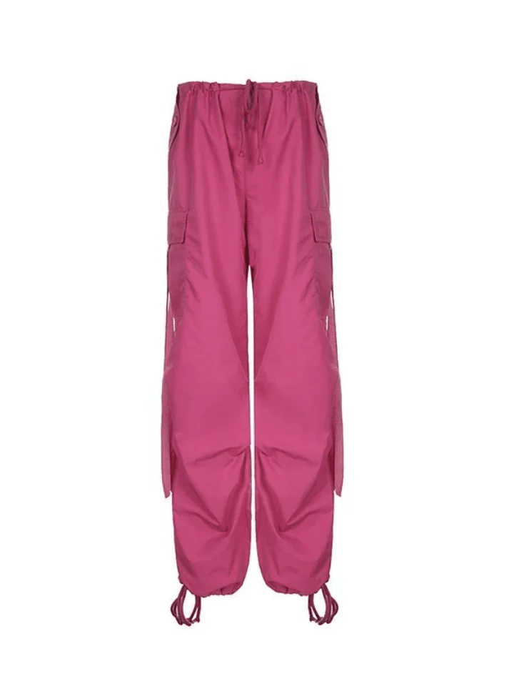 Strap Detail Y2K Cargo Pants - Image 4