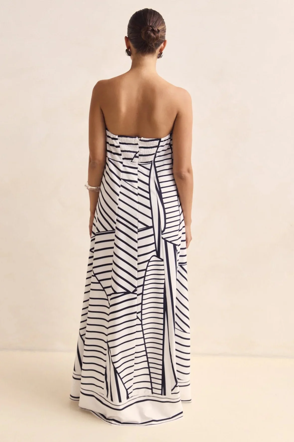 Strapless Printed Off Shoulder Maxi Boho Dress - Image 12