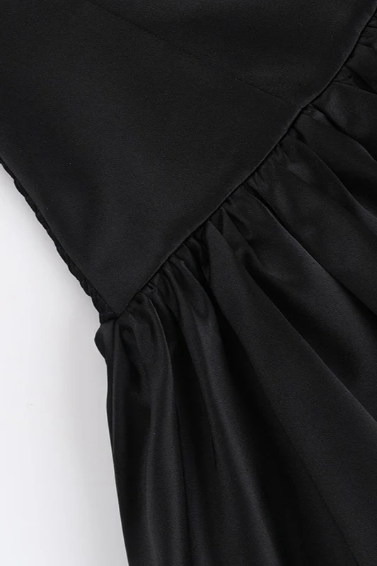 Strapless Ruched A-Line Party Dress - Image 10