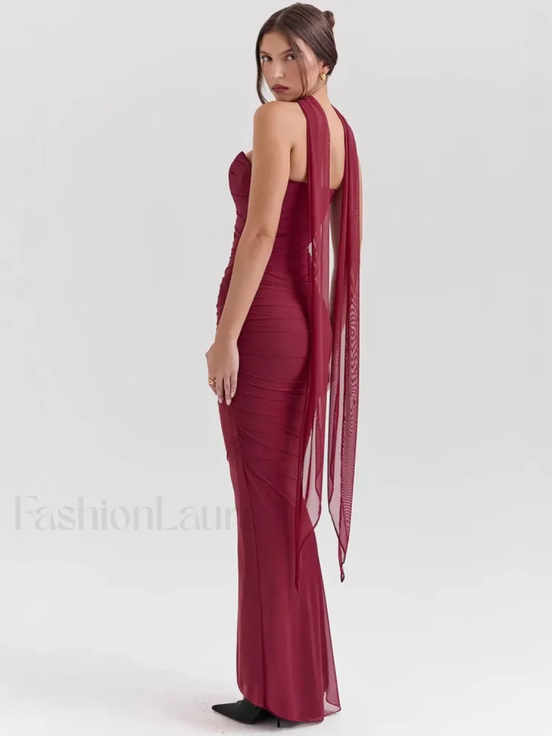 Strapless Skirt Two Piece Maxi Dress - Image 11