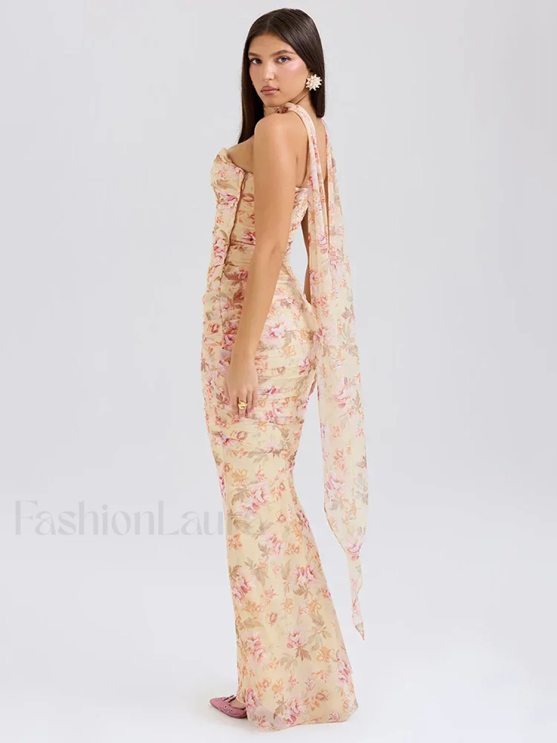 Strapless Skirt Two Piece Maxi Dress - Image 3