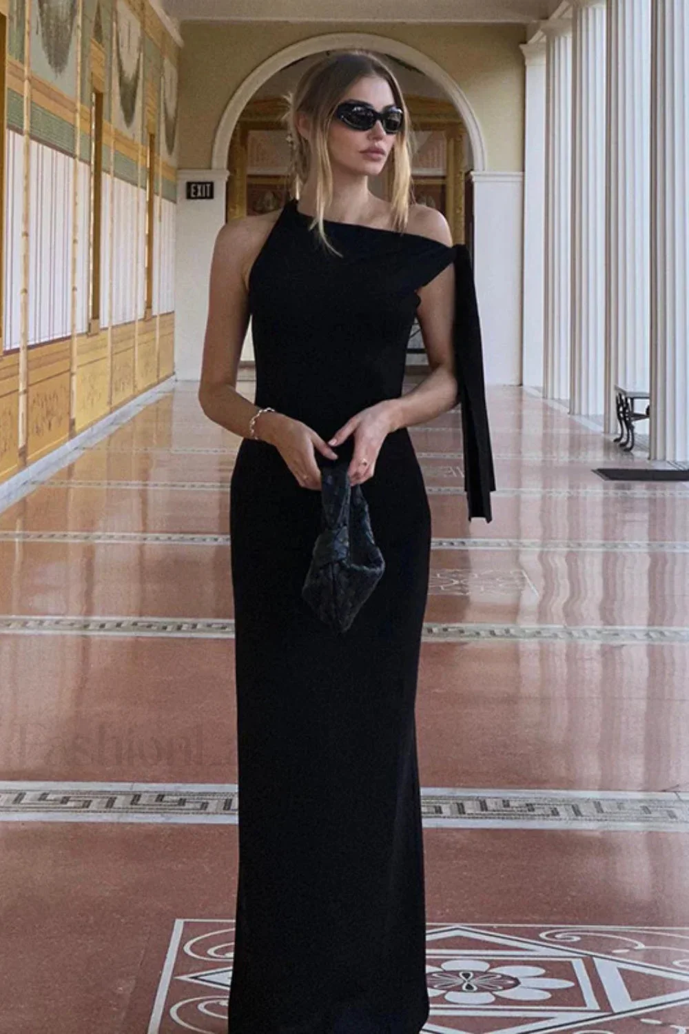 Strappy Simple Style Bodycon Maxi Dress - Image 6