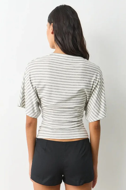 Striped Crew Neck Slim Fit Short Sleeve Tee - Image 11