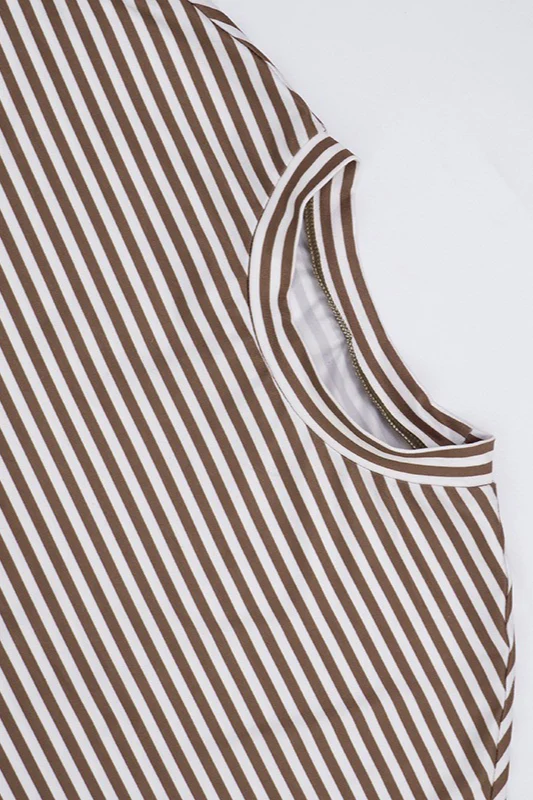 Striped Crew Neck Slim Fit Short Sleeve Tee - Image 13
