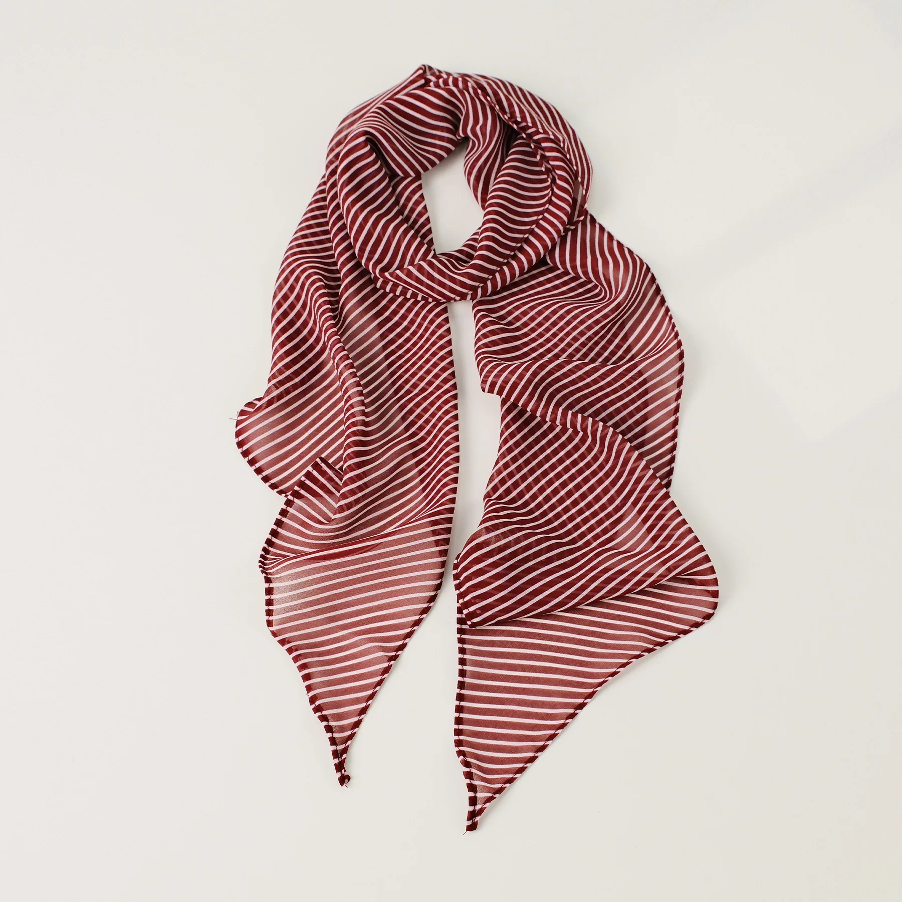 Striped Long Lightweight Sun Protection Scarf - Image 6