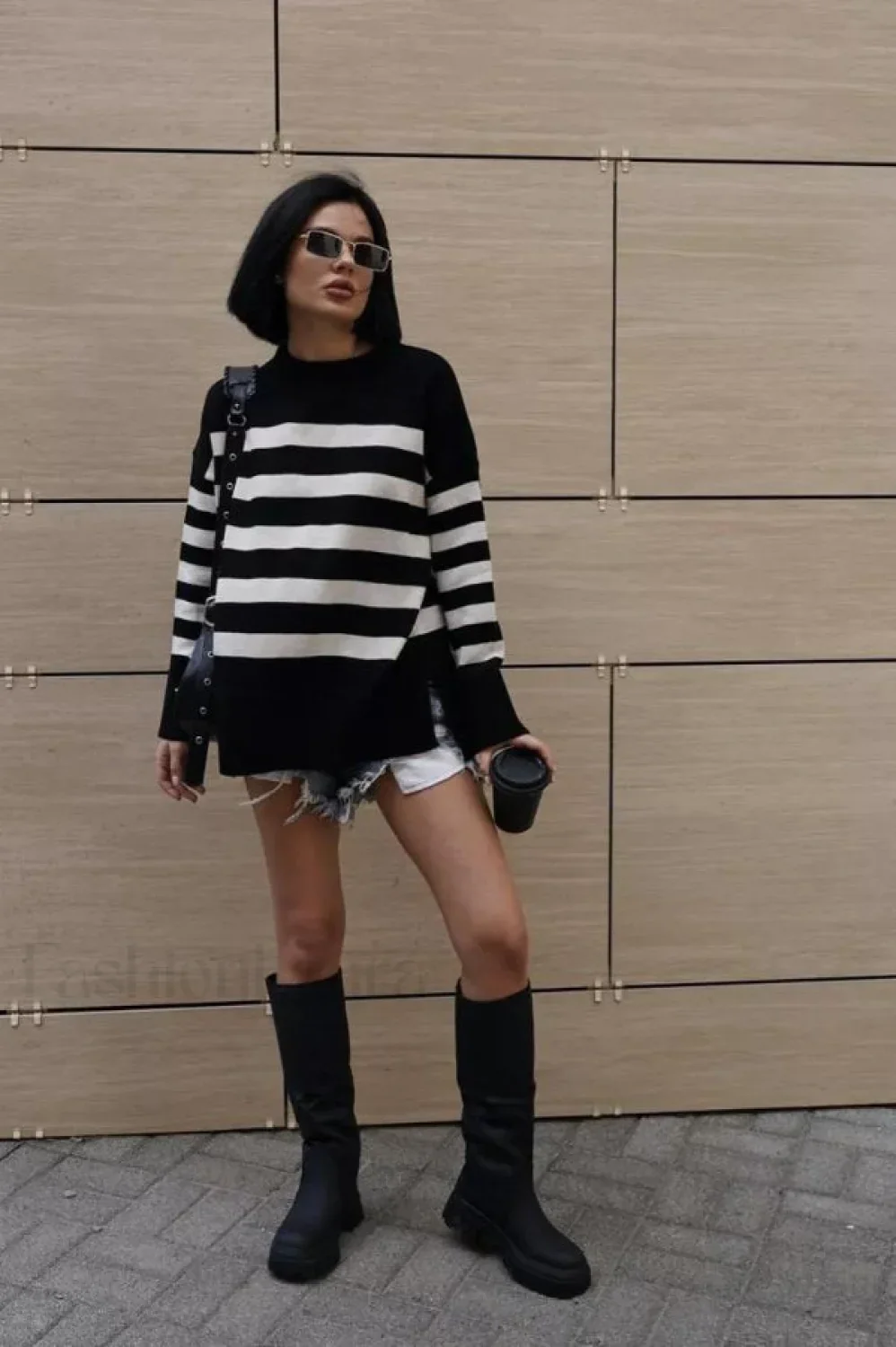 Striped Loose Knit Pullover Sweater - Image 29