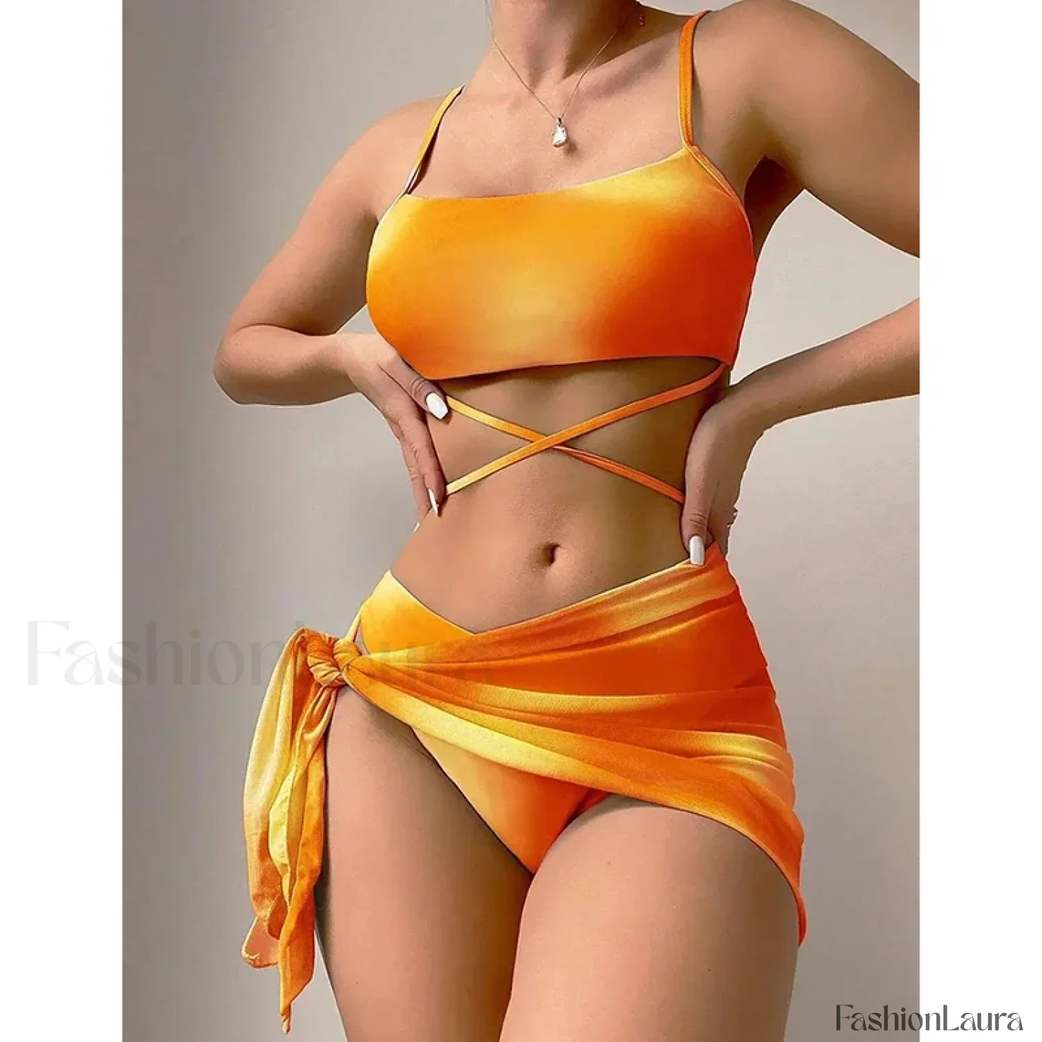 Tie Dyed Mesh Gradient Three Piece Set - Image 30