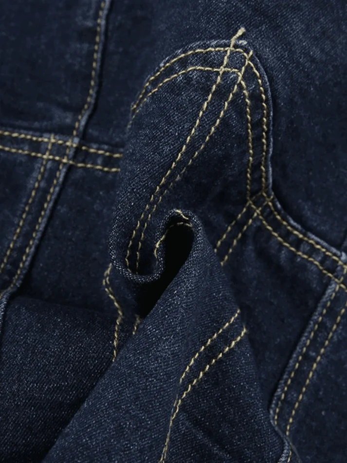 Tie Strap Denim Corset Top - Image 6