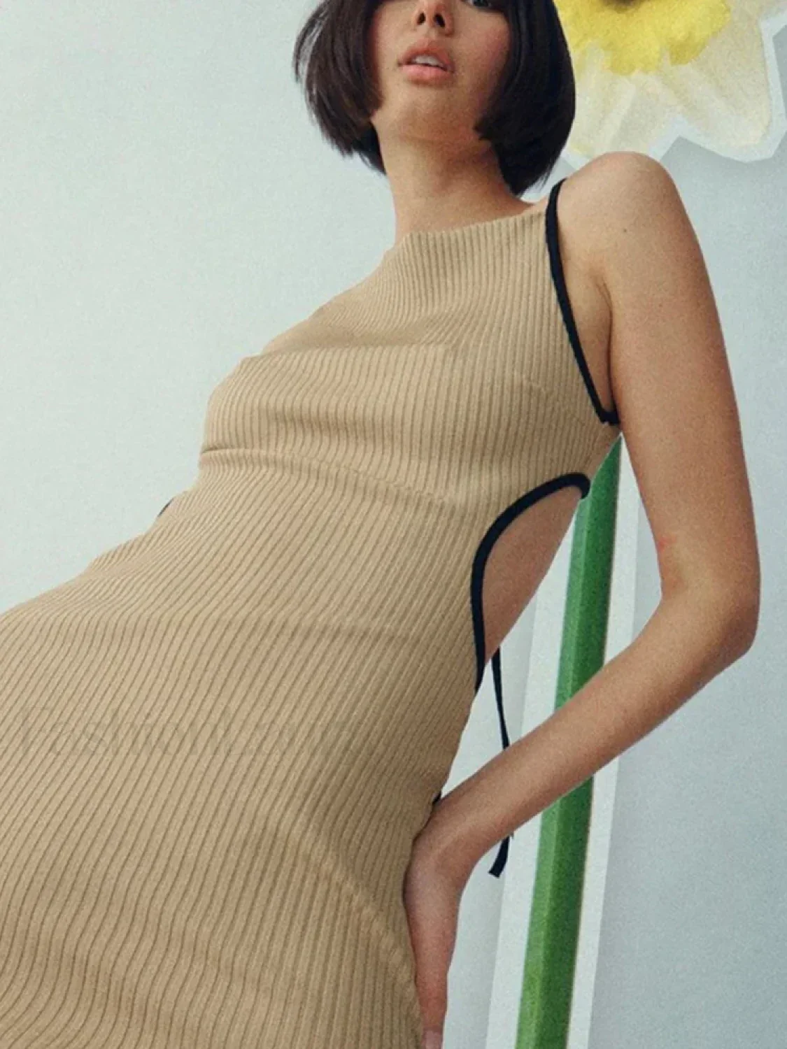 Tie-Up Backless Midi Dress - Image 6